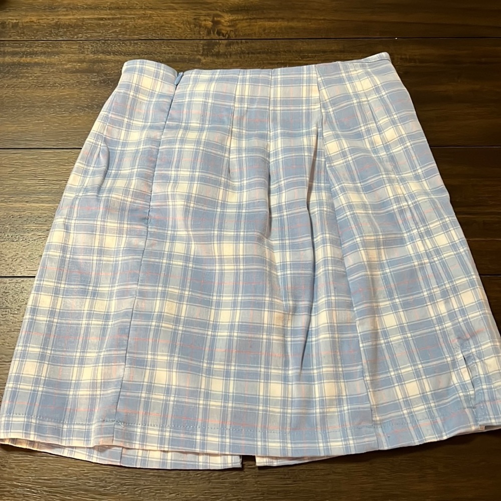 Small Blue Checked skirt